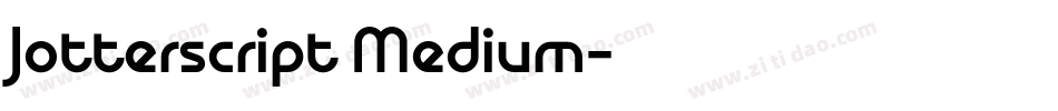 Jotterscript Medium字体转换